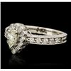 Image 2 : 14KT White Gold 0.63ctw Diamond Ring