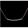 Image 2 : 0.84ctw Diamond Necklace - 14KT Rose Gold