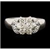 Image 1 : 14KT White Gold 0.65ctw Diamond Ring