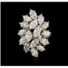 Image 1 : 14KT White Gold 5.48ctw Diamond Ring