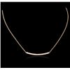 Image 1 : 14KT Rose Gold 0.84ctw Diamond Necklace