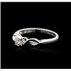 Image 2 : 14KT White Gold 0.20ct Diamond Solitaire Ring