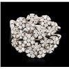 Image 1 : 14KT White Gold 0.86ctw Diamond Ring
