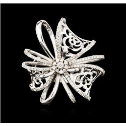 14KT White Gold 1.22ctw Diamond Ring