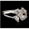 Image 2 : 18KT White Gold 0.20ctw Diamond Ring