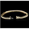 Image 3 : 14KT Yellow Gold 6.06ctw Diamond Tennis Bracelet