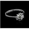 Image 2 : 14KT White Gold 0.10ct Diamond Solitaire Ring