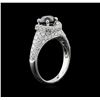 Image 3 : 2.45ctw Black Diamond Ring - 18KT White Gold