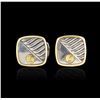 Image 1 : 18K Gold and Sterling David Yurman Cufflinks