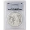 Image 1 : 1887 PCGS MS63 Morgan Silver Dollar