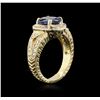 Image 3 : 14KT Yellow Gold 2.70ct Tanzanite and Diamond Ring