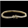 Image 2 : 5.67ctw Diamond Tennis Bracelet - 14KT Yellow Gold