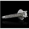 Image 2 : 14KT White Gold 1.12ctw Diamond Ring