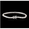 Image 2 : 14KT White Gold 5.52ctw Diamond Tennis Bracelet