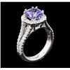 Image 3 : 14KT White Gold 1.99ct Tanzanite and Diamond Ring