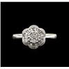 Image 1 : 0.38ctw Diamond Ring - 14KT White Gold