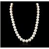 Image 1 : 14KT White Gold Pearl Necklace