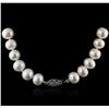 Image 2 : 14KT White Gold Pearl Necklace