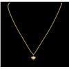 Image 1 : 18KT Yellow Gold Pearl Necklace