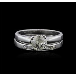 14KT White Gold 1.12ctw Diamond Ring