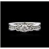 Image 1 : 14KT White Gold 1.19ctw Diamond Ring