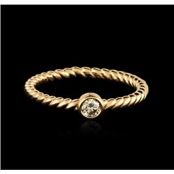 14KT Rose Gold 0.09ct Diamond Ring