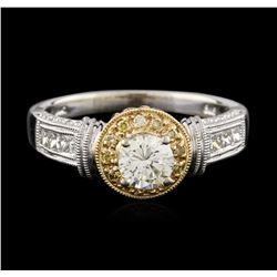 14KT Two-Tone Gold 0.72ctw Diamond Ring