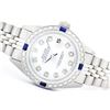Image 1 : Rolex Stainless Steel Diamond and Sapphire DateJust Ladies Watch