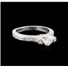Image 2 : 14KT White Gold 0.76ctw Diamond Ring