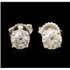 Image 1 : 14KT White Gold 1.98ctw Diamond Stud Earrings