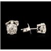 Image 2 : 14KT White Gold 1.98ctw Diamond Stud Earrings