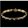 Image 1 : 18KT Yellow Gold 2.82ctw Diamond Bracelet