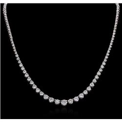 14KT White Gold 9.74ctw Diamond Necklace