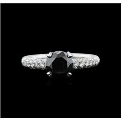 1.97ctw Black Diamond Ring - 18KT White Gold