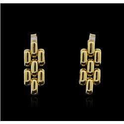 18KT Yellow Gold Link Style Earrings