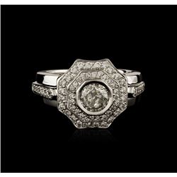 14KT White Gold 1.09ctw Diamond Ring