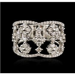 14KT White Gold 0.96ctw Diamond Ring