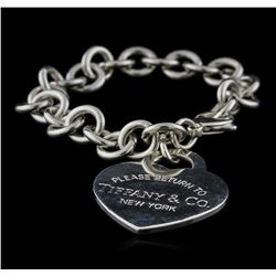 Tiffany & Co. Heart-Tag Bracelet - Silver