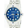 Image 1 : Rolex Stainless Steel Sapphire and Diamond DateJust Men's Watch
