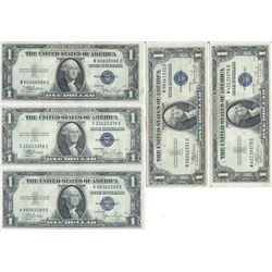 1935 $1 Silver Certificate Lot of 5