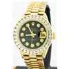 Image 1 : Rolex President 18KT Gold 2.50ctw Diamond DateJust Ladies Watch