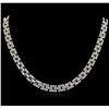 Image 1 : 18KT White Gold 0.72ctw Diamond Necklace