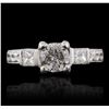 Image 1 : Platinum 1.33ctw Diamond Ring