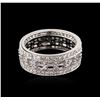 Image 1 : 14KT White Gold 0.87ctw Diamond Ring