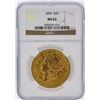Image 1 : 1899 NGC MS63 $20 Liberty Head Double Eagle Gold Coin