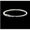 Image 2 : 14KT White Gold 2.06ctw Diamond Bangle Bracelet