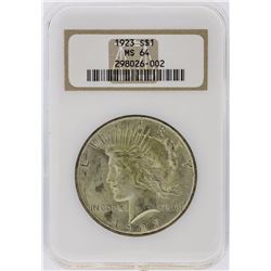 1923 NGC MS64 Peace Silver Dollar