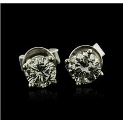 14KT White Gold 0.63ctw Diamond Stud Earrings