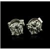 Image 1 : 14KT White Gold 0.63ctw Diamond Stud Earrings