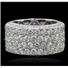 Image 1 : 18KT White Gold 5.63ctw Diamond Ring